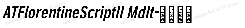 ATFlorentineScriptII MdIt字体转换